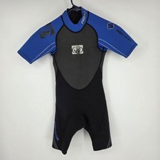 Body Glove Pro 2 Juniors Size 10 Shorty Wetsuit Blue Black Neoprene 1167J