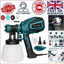 700W HVLP Electric Paint Sprayer with 1200ML Container & 4 Nozzles for Home Use
