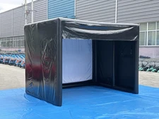 US Stock Inflatable Golf Simulator Enclosure Tent w/Screen Outdoor Home Use