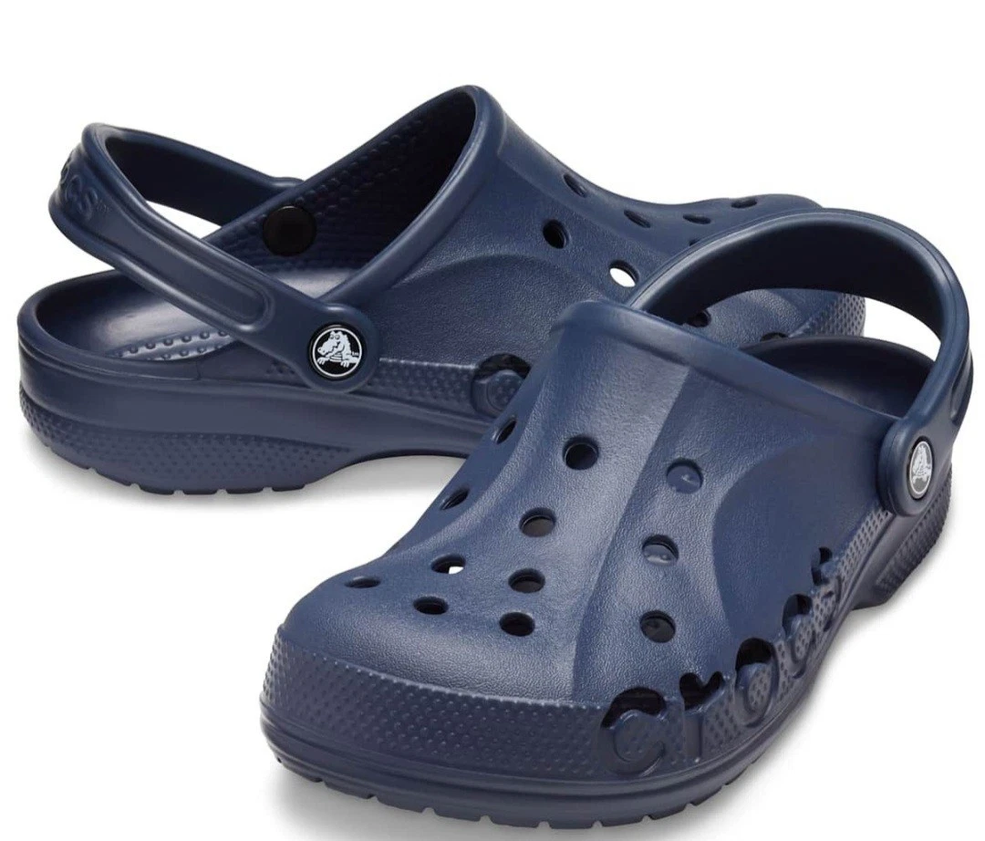 Size 9 Men's / 11 Women's Crocs Baya Clog Slip On Sandal for Unisex Adult Navy