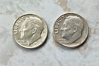 Two 90% Silver Roosevelt Dimes. 1951 D and 1952