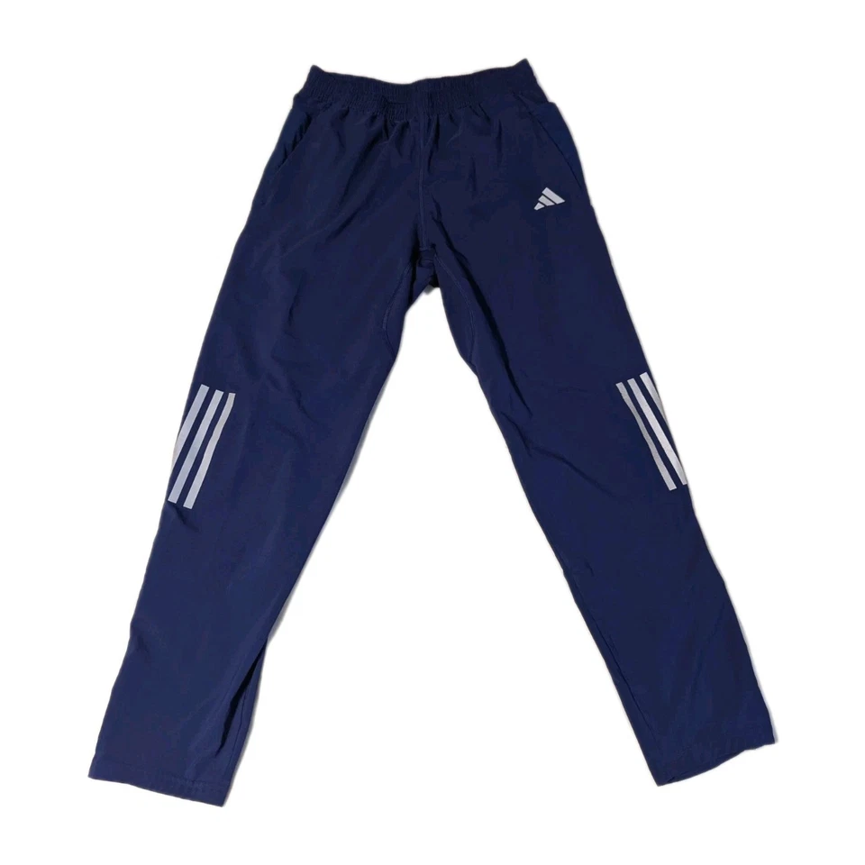 Pantalones de correr Adidas para hombre Own the Run Astro tejidos atléticos azul marino talla M Foto 3 de 4