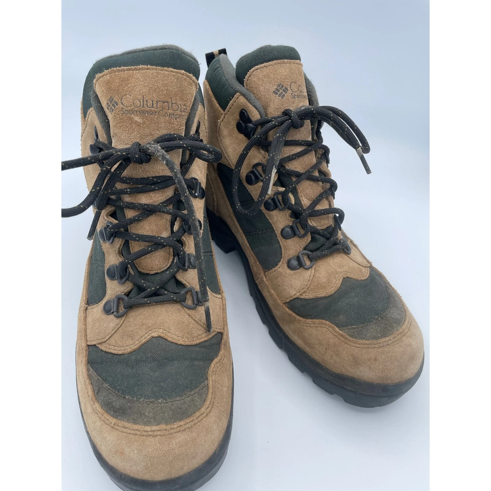 Columbia Hurricane Creek Mens Hiking Boots Waterproof Brown Green Size 7.5 Scout