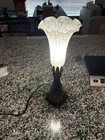 Vintage 90s Tiffany Style Tulip Flower Accent Light 12”