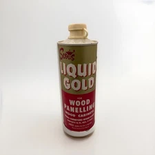 SCOTT'S LIQUID GOLD Vintage Advertise Metal Can Wood Cleaner Preserver NOS Prop