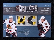 2009-10 SPx Winning Combos 16/25 Jonathan Toews Brian Campbell #WC-CT Patch 3za