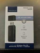 Insignia Memory Card Reader for SD, MicroSD