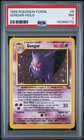 1999 POKEMON FOSSIL #5 GENGAR-HOLO PSA 7