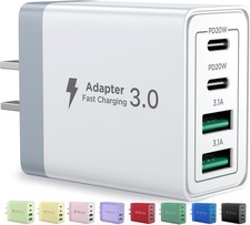 USB C Charger Block, 40W Fast Charging Block Type C Charging Block 4-Por