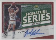 2020-21 Donruss Optic Signature Series Choice Red Prizm Jack Sikma Auto HOF ne1