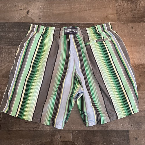 Vilebrequin Multi Colored Striped 7" Swim Trunks Shorts Men's 3XL - Picture 6 of 11