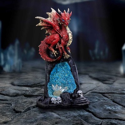 Original Nemesis Now Kristallhöhle Bewohner Resin Drache Figur 19 cm Geschenk Deko
