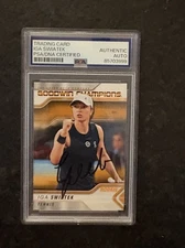IGA SWIATEK SIGNED AUTOGRAPH 2023 UPPER DECK GOODWIN CHAMPIONS PSA DNA CARD AUTO