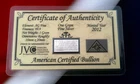 ACB 1 Gram AG Bar 99.9 Fine SILVER with Certificate of Authenticity Gr8 Gift! !$