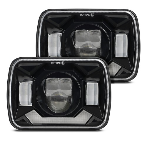 Par de faros LED 5x7" 7x6 haz alto/bajo DRL para camioneta Toyota 82-95 Tacoma 95-97 - Imagen 14 de 14