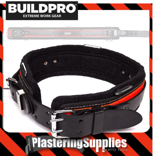 Cinturón todo redondo BuildPro 38" cuero resistente soporte trasero de costura LBBAR38 - Imagen 1 de 5