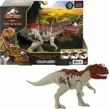 Jurassic World Roar Attack Camp Cretaceous Ceratosaurus 7in Action Figure...