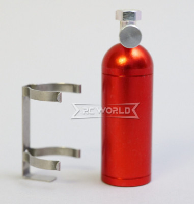 RC 1/10 Scale Nitrous Bottle NOS Nitro W/ Holder -RED-
