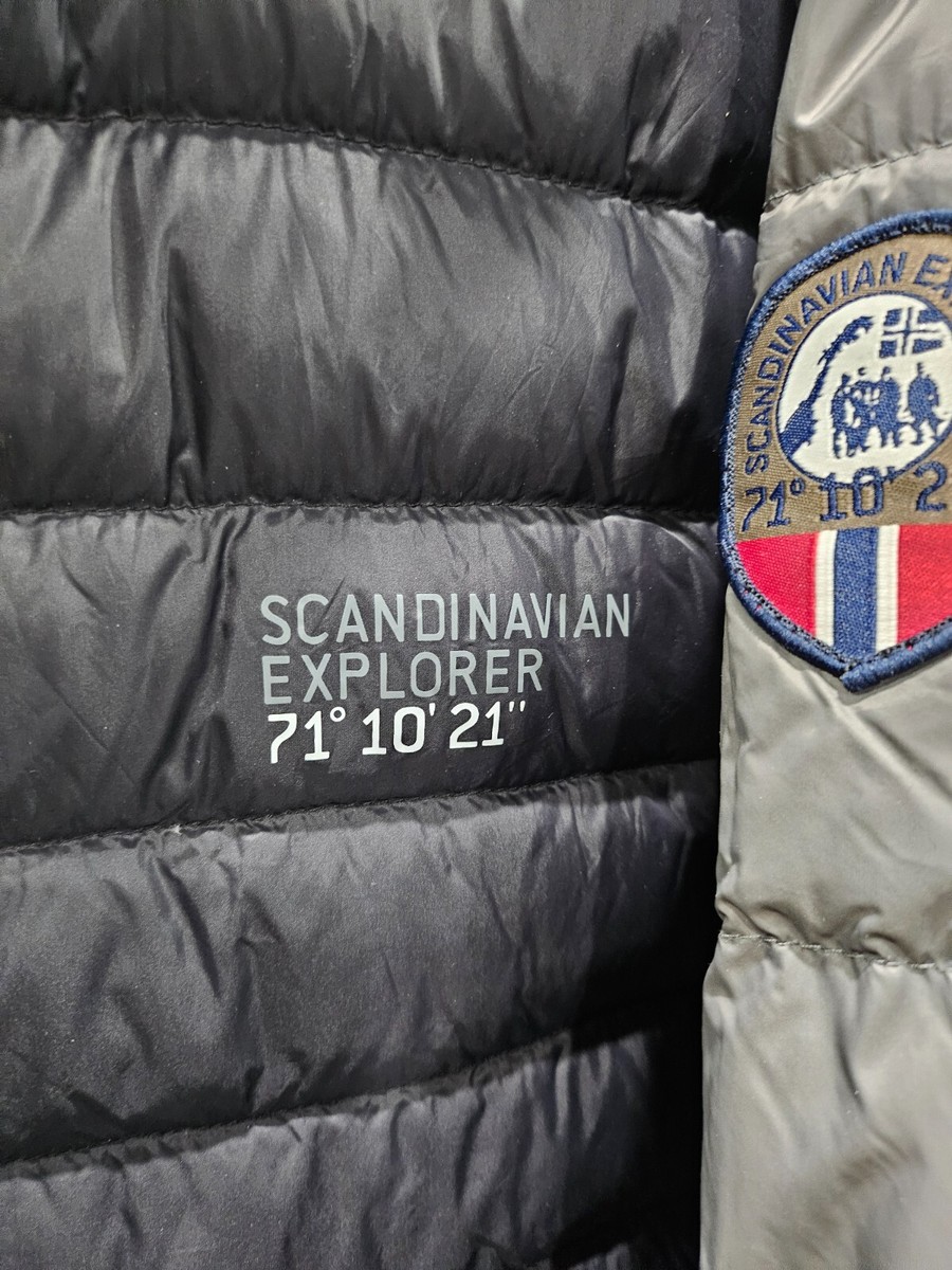 SCANDINAVIAN EXPLORER ジャケット　薄手　北欧　XL　新品 Scandinavian Explorer Puffer Hooded Jacket coat Lightweight
