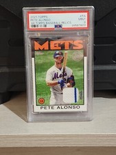 Pete Alonso (MEM) Rare! 2021 Topps - 1986 Topps Baseball Relics #86R-PA PSA 9