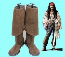 Newest Pirates of the Caribbean Jack Sparrow Cosplay Boots Shoes Halloween