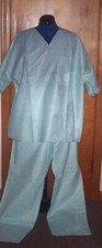 Unisex Disposable Green Medical Scrub Set - Size 3xl xxxl - New  Sealed Pkg