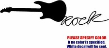 Vinyl Decal Sticker - Hot ROCK Music Guitar Car Truck Bumper Window JDM Fun 12"