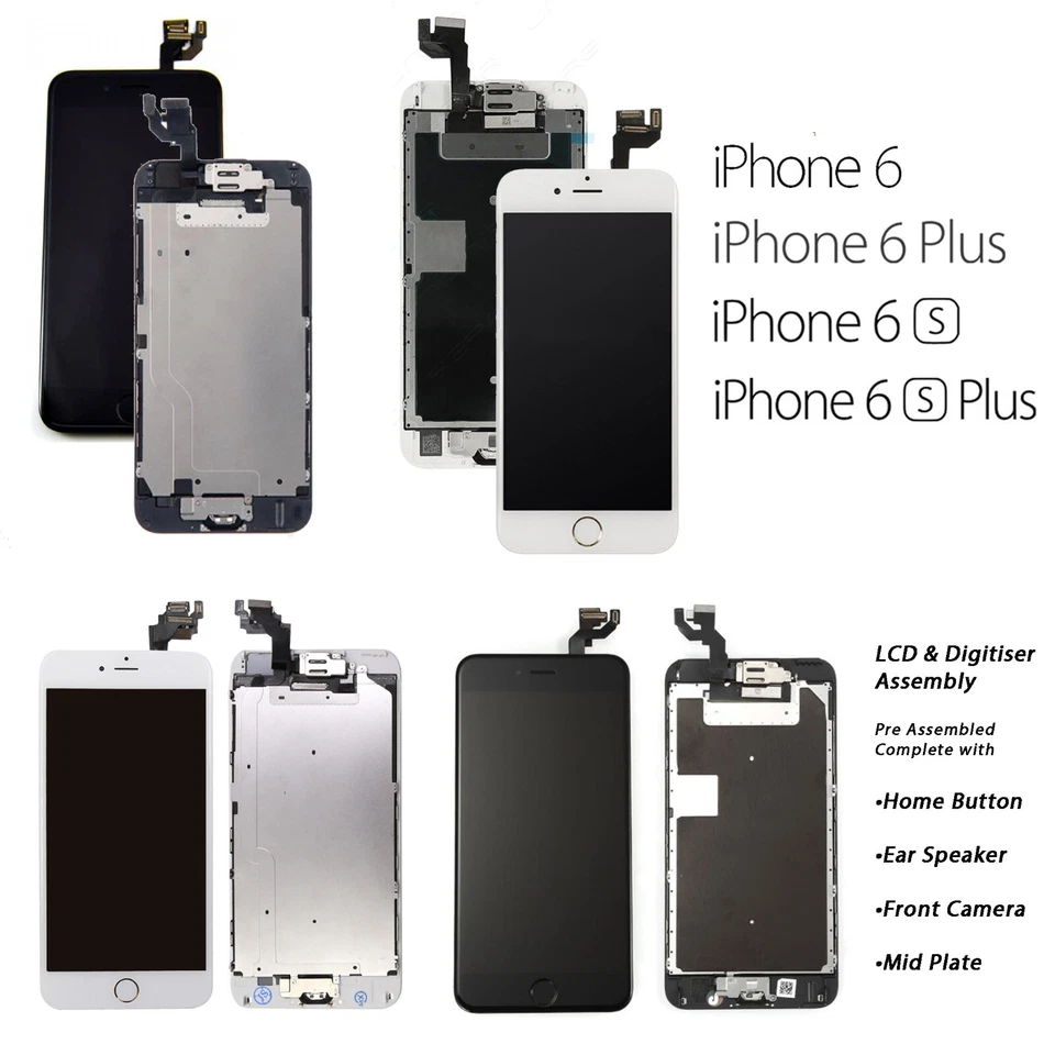 TECH REPAIR LAB iPhone 6/6 Plus/6S/6S Plus LCD Touch Digitister mit Teilen Bildschirmbaugruppe