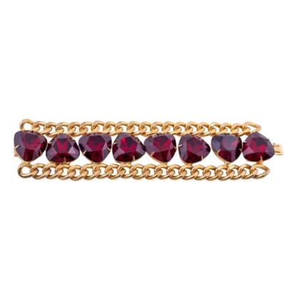 Harlequin Market Crystal Bracelet -Ruby Red