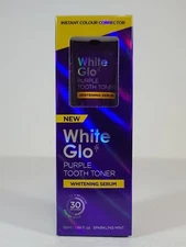 White Glo Purple Tooth Toner Whitening Serum Colour Corrector 1.69oz EXP 11/2027