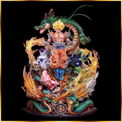 Dragonball Z - Son Goku Super Sayajin VS Alle Gegner Anime Figur - 23cm Modell