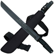 BlackField Tactical Machete Haumesser Messer Titanbeschichtet mit Nylonscheide 