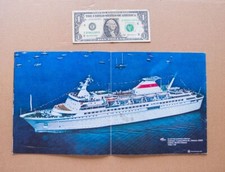 Motorship BELORUSSIYA passeggero russo Cruise Liner DECK PLAN barca libretto URSS