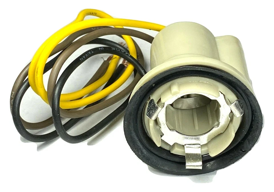 #1157 Tail Light Bulb Socket 3 Way For 69-82 Chevy #225 Foto 3 de 4