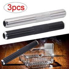 3Pcs Portable Smoke Dispenser Tube Metal Snorter Smoke Pipe Accessory Holder UK