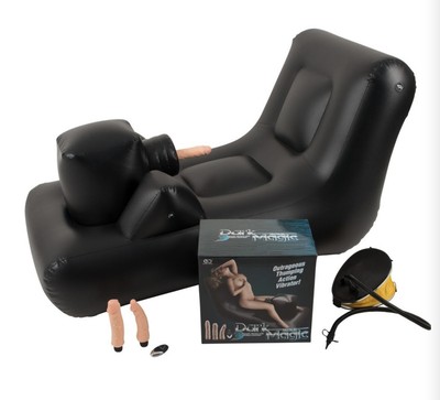 Dark Magic Thrusting Bed   Aufblasbare Liege inklusive Fußpumpe Erotikspielzeug