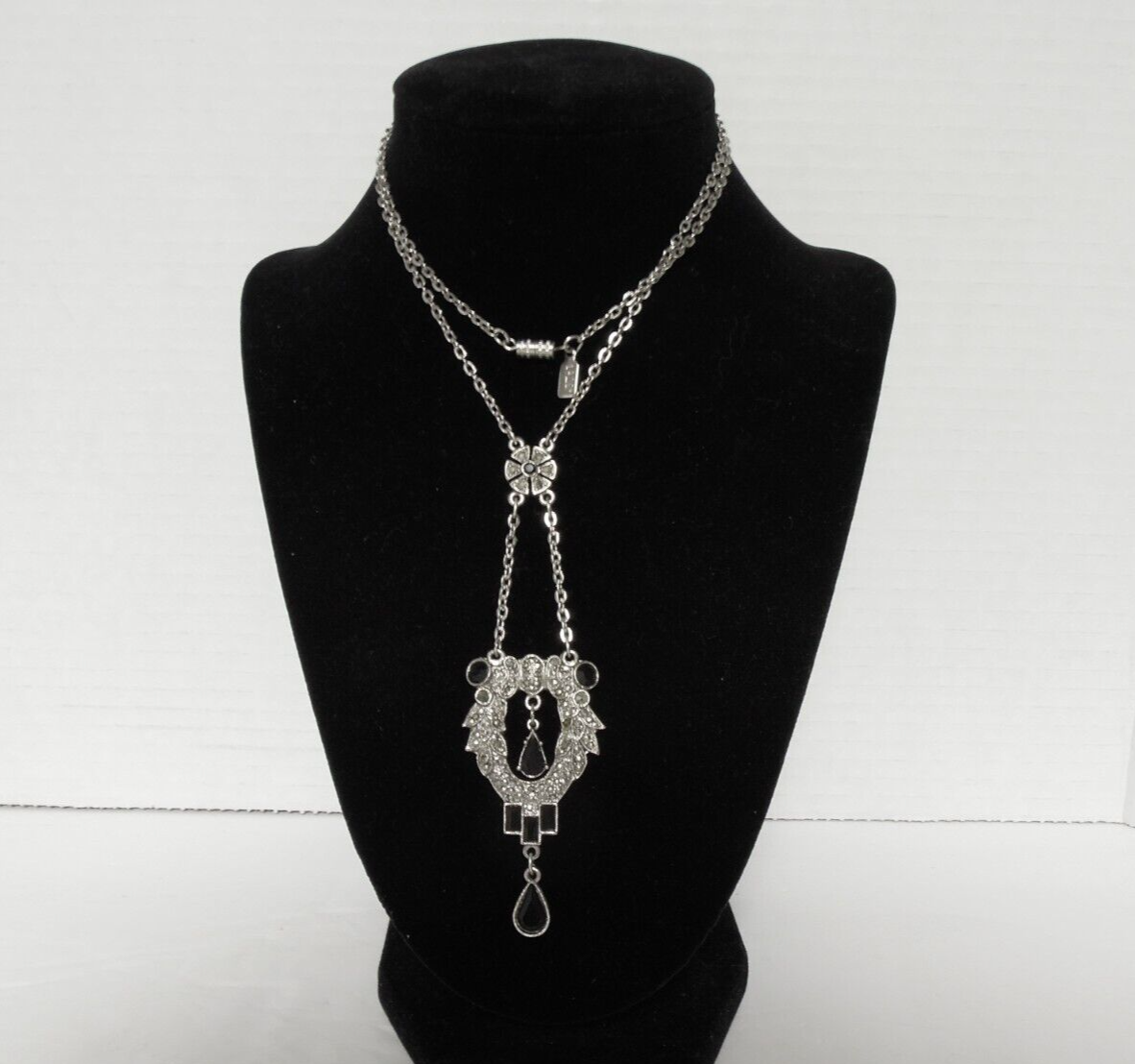1928 Jewelry Co. Art Deco Style Marcasite Necklace Costume Jewelry eBay