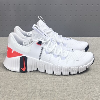Nike Free Metcon White Bright Crimson DV3949-100 Men's Shoes