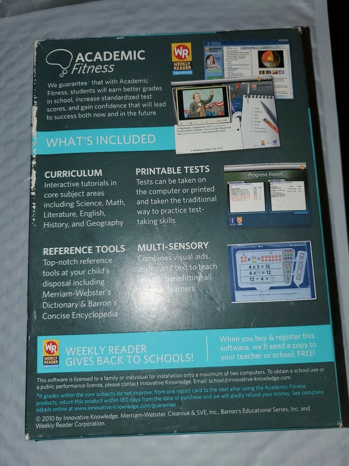 Lector Semanal Académico Fitness Escuela Primaria Grados 1-5 [DVD-ROM] Foto 2 de 3