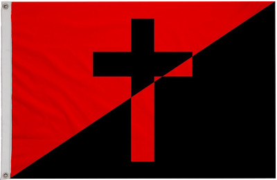CNT Christian Anarchy Polyester 5 Fuß x 3 Fuß Flagge