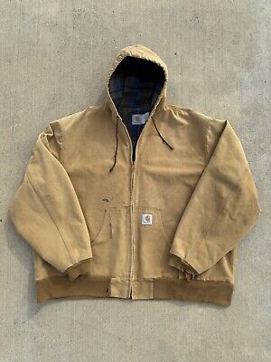 Vintage Carhartt JF1006 Brown Blanket flannel Lined Mens Vintage Carhartt JF1006 Brown Blanket flannel Lined Mens