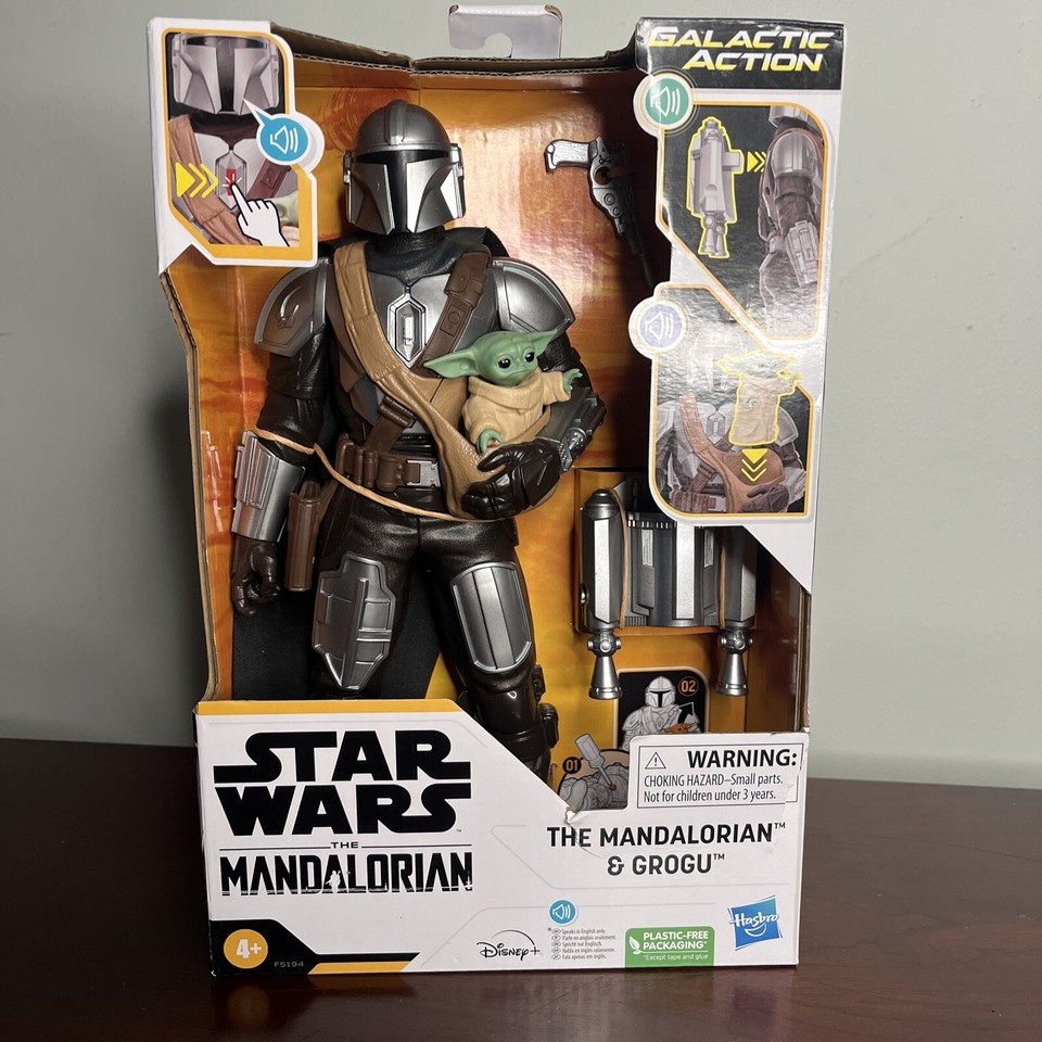 Star Wars Galactic Action The Mandalorian and Grogu 30 cm Interactive Electronic Figures, Toy for Children from 4 Years Star Wars Galactic Action The Mandalorian and Grogu 30 cm Interactive Electronic Figures, Toy for Children from 4 Years