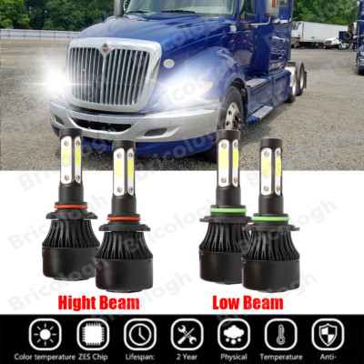 For International Prostar 2008-2015 6000K LED Headlight Bulb High&Low Beam Combo