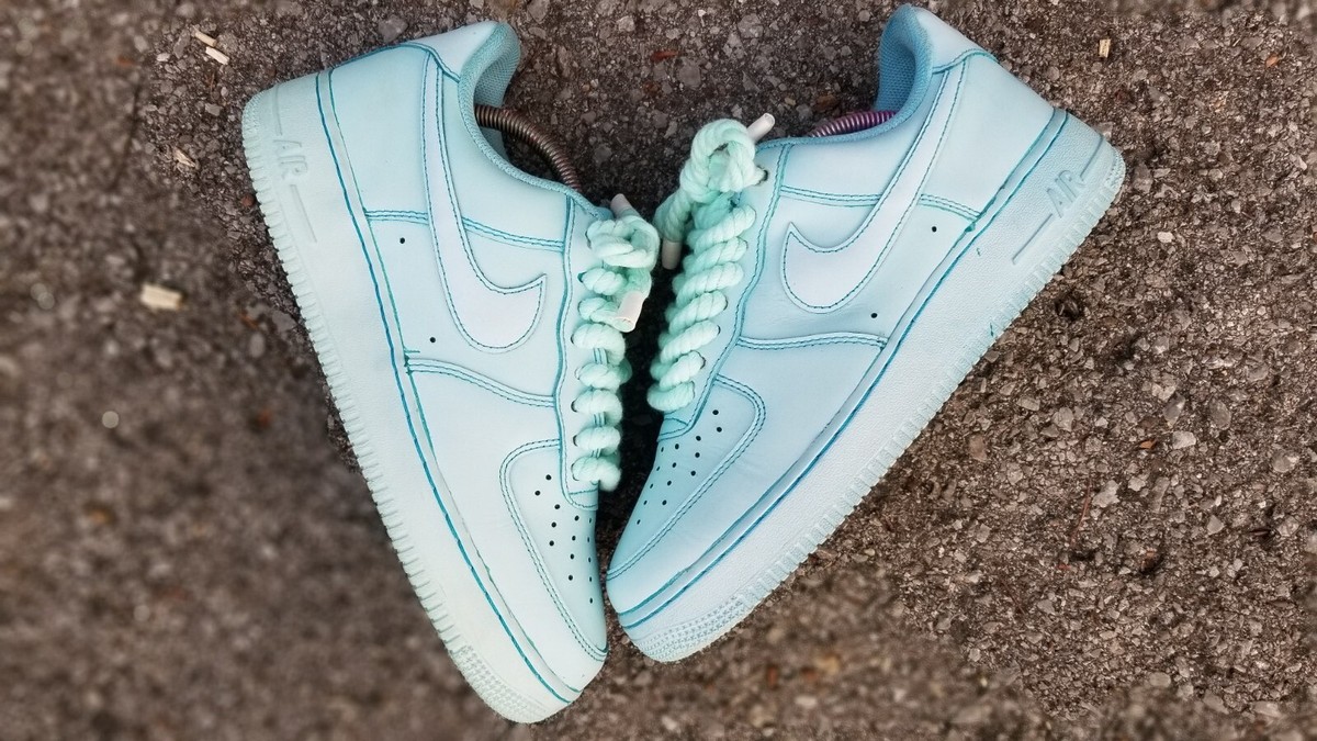 Custom Dip Dyed w/ Rope Lace Nike Af1 | Size 10.5 Men | eBay