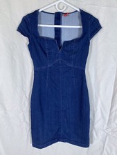 Guess Woman’s Blue Denim Dress Size XS Rear Zip