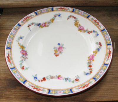 ミントン　ローズとガーランド　アンティーク　プレート ミントン ローズとガーランド アンティーク プレート Antique MINTON