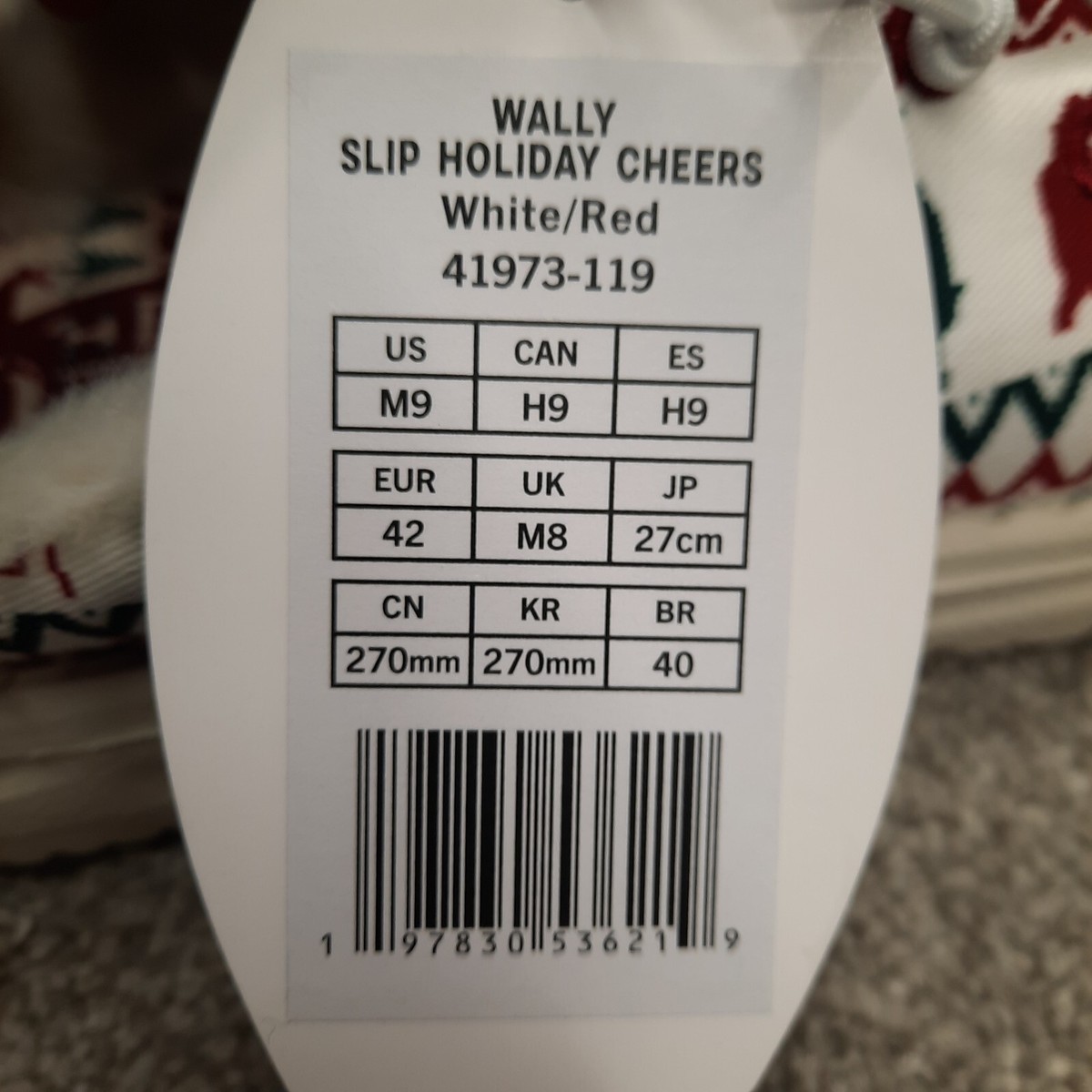 Hey Dude Wally Ugly Christmas Sweater Lined Mule Slip On Shoes Men\'s Size 9‎ Hey Dude Mens Ugly Sweater Wally Casual main image 4