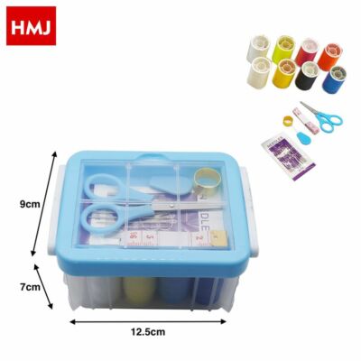 Oikabio 14 scatole Mini kit da cucito Quick Fix Kit di filettati facile Kit da cucito personale di base Porta filettato in plastica