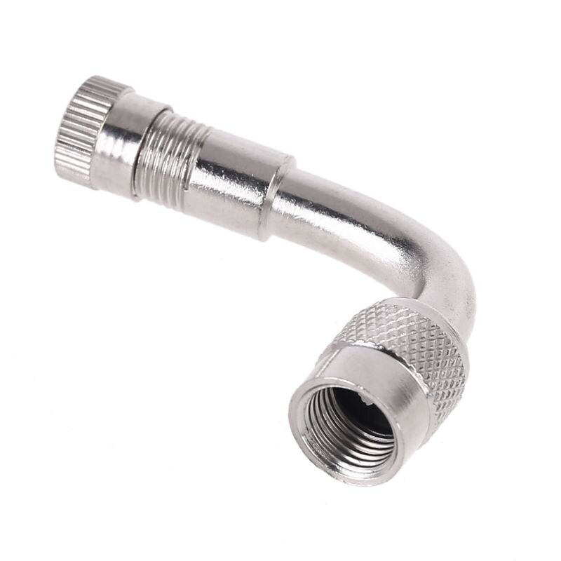 2x Bent Valve Stem Angle Extension 90 Degree Side Tire Wheel Car