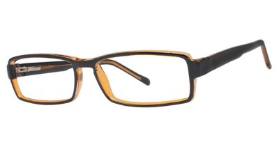 MODERN OPTICAL ANSWER UNISEX PLASTIC EYEGLASSES 52-15-140 BROWN W/ SOFT CASE